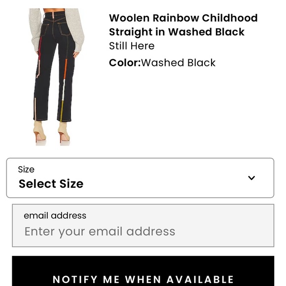 Woolen Rainbow Childhood Straight in Washed Black - Picture 4 of 6